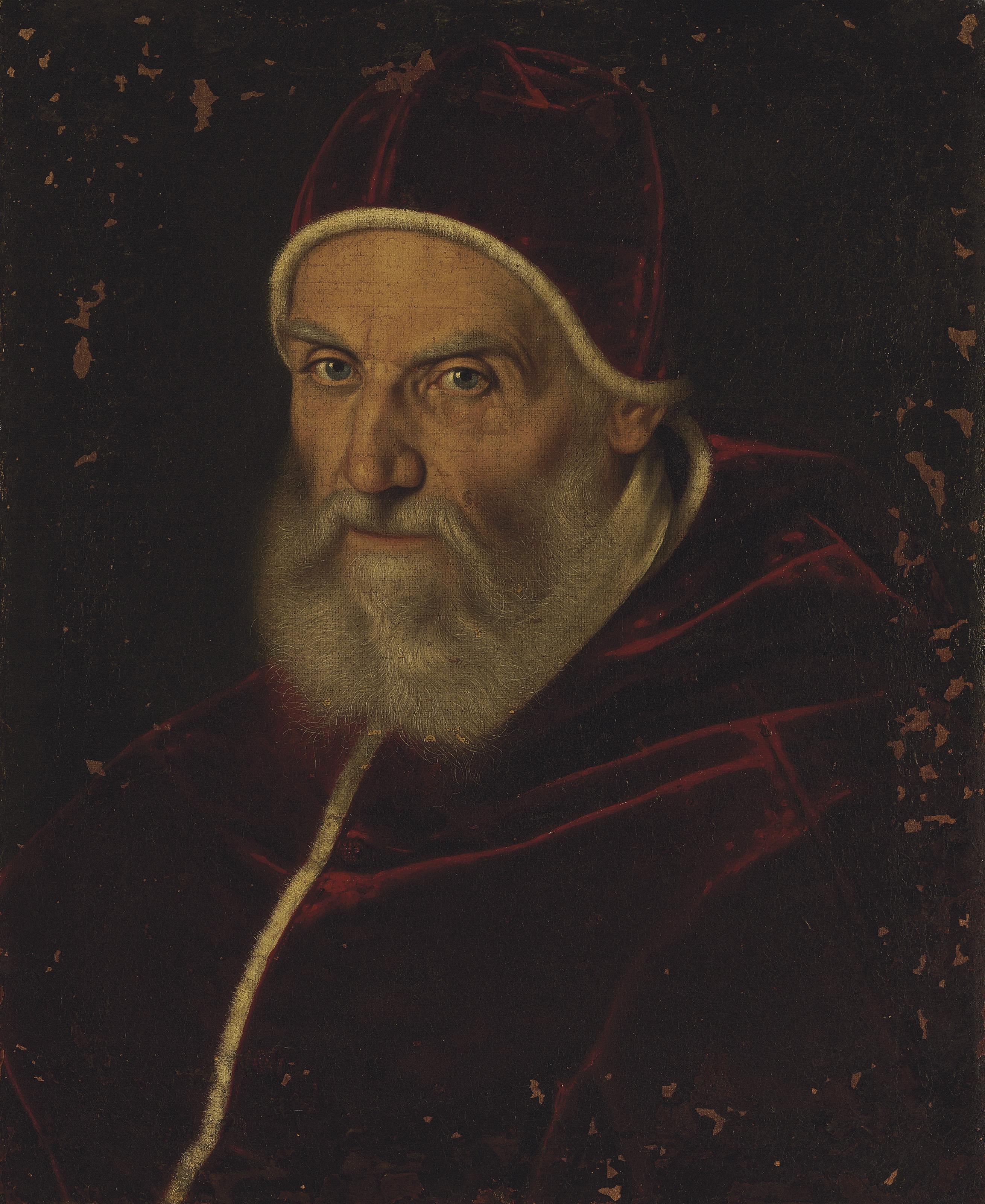 Scipione Pulzone - Portrait Of Pope Gregory Xiii, Bust-Length