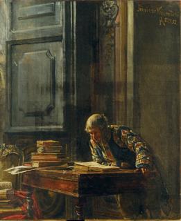 Scipione Vannutelli - Chamberlain in his library