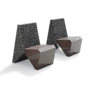 Scott Burton - Pair of Granite Chairs