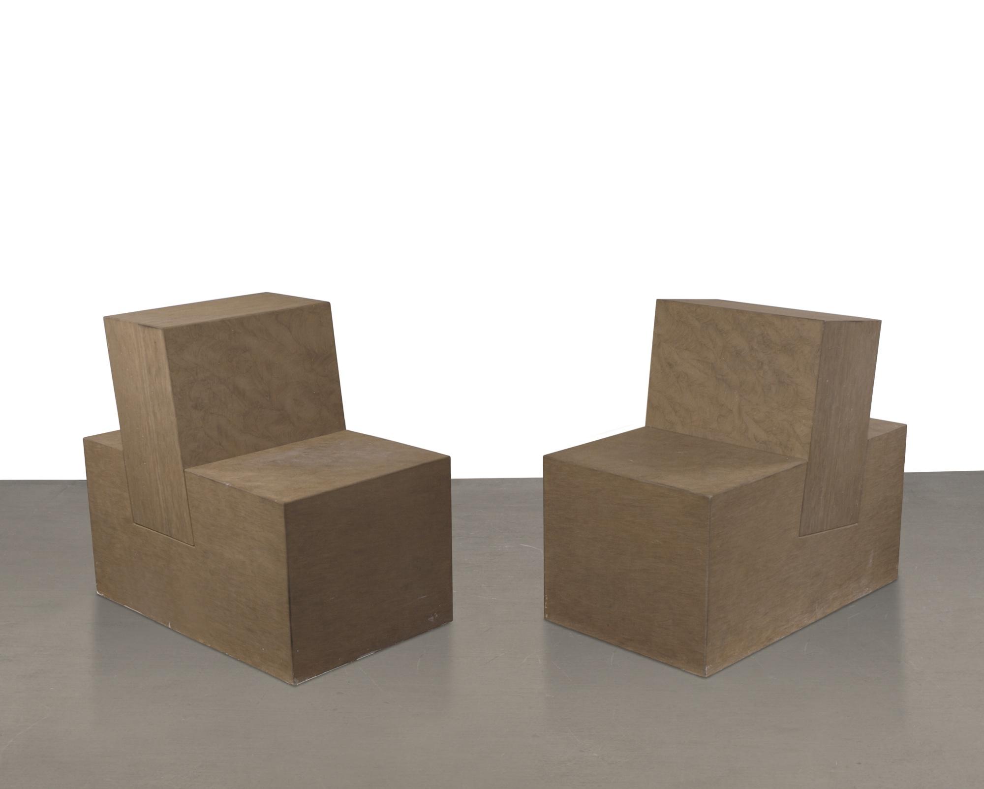 Scott Burton - Sandstone Chair I & Ii