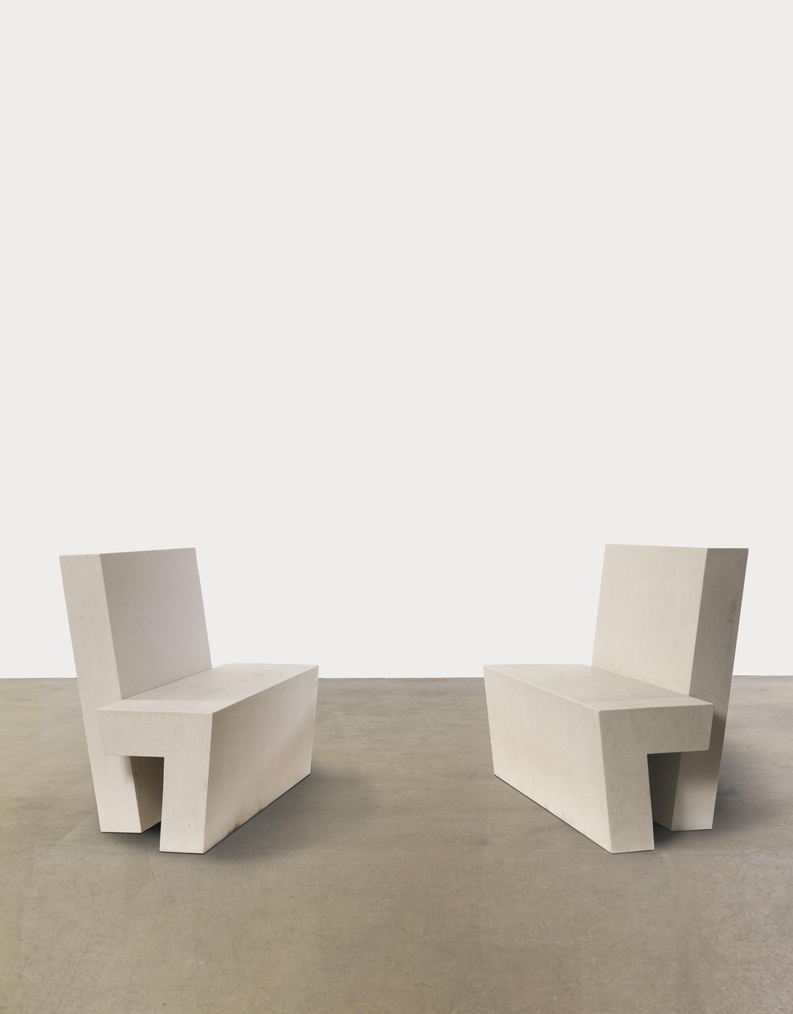 Scott Burton - Two Part Bench: A Pair