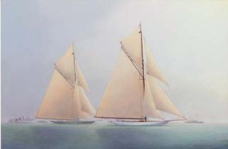 Scott Cameron - Out of the mist, Columbia and Shamrock the America\'s Cup contest of 1901