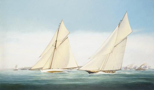 Scott Cameron - Skipper\'s choice; The Yachts Volunteer and Thistle during the 1887 America\'s Cup