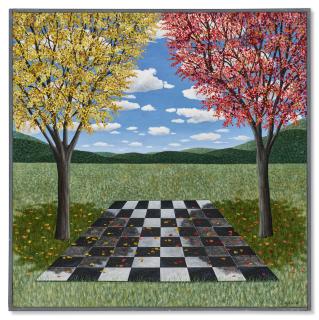 Scott Kahn - Landscape with Tile Floor