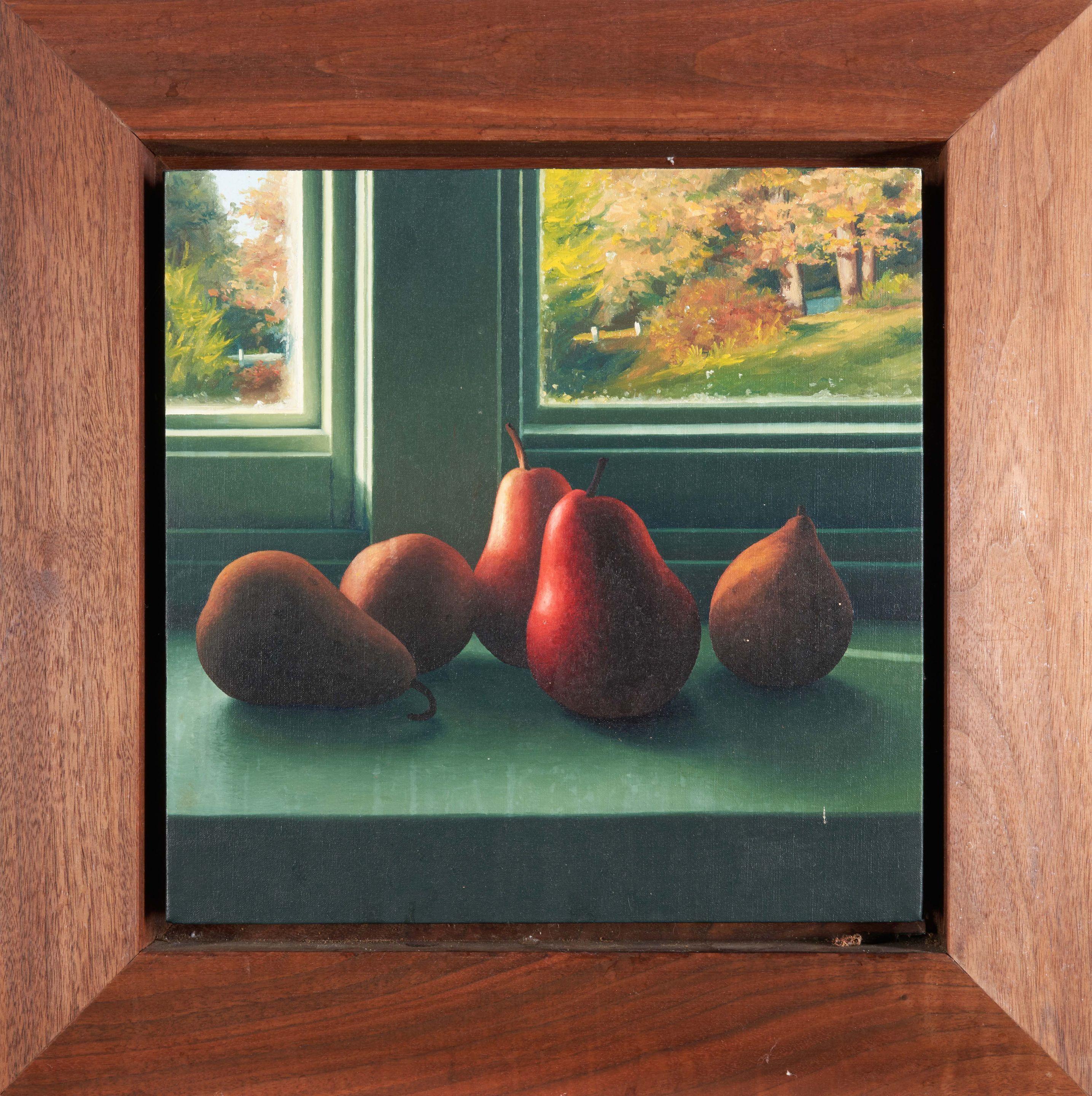 Scott Prior - Pears 12 x 12 in. (30.5 x 30.5 cm) framed 17 3/4 x 17 3/4 x 1 3/4 in.