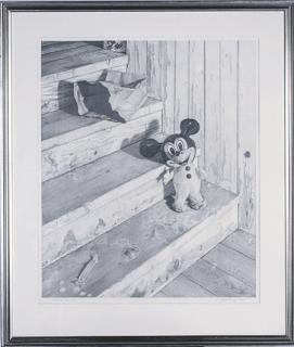 Scott Prior - Staircase Still-Life (with Mickey Mouse)