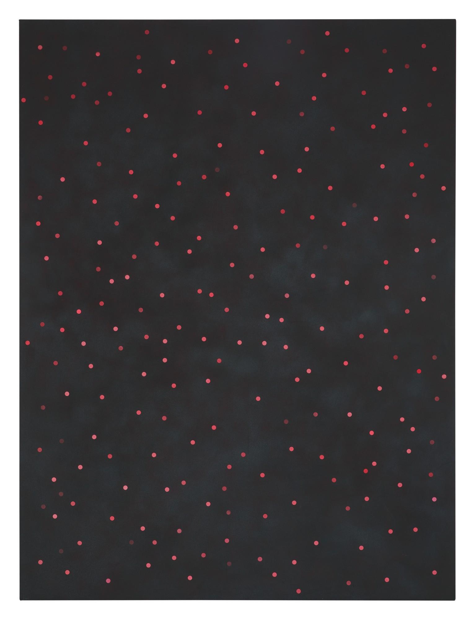 Scott Reeder - Untitled (Black With Red Pennies)