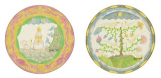 Scottie Wilson - Birds and fish; Birds in a tree