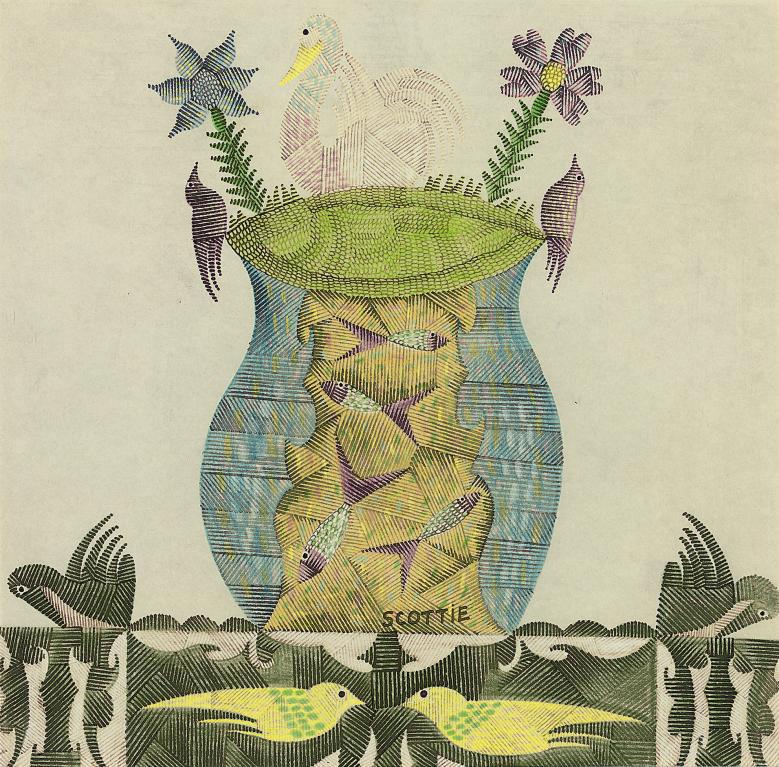 Scottie Wilson - Swan and Fish