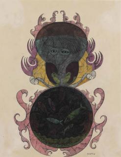 Scottie Wilson - Untitled, Circa 1945