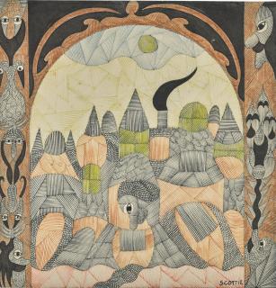 Scottie Wilson - Untitled