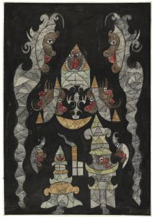 Scottie Wilson - Untitled