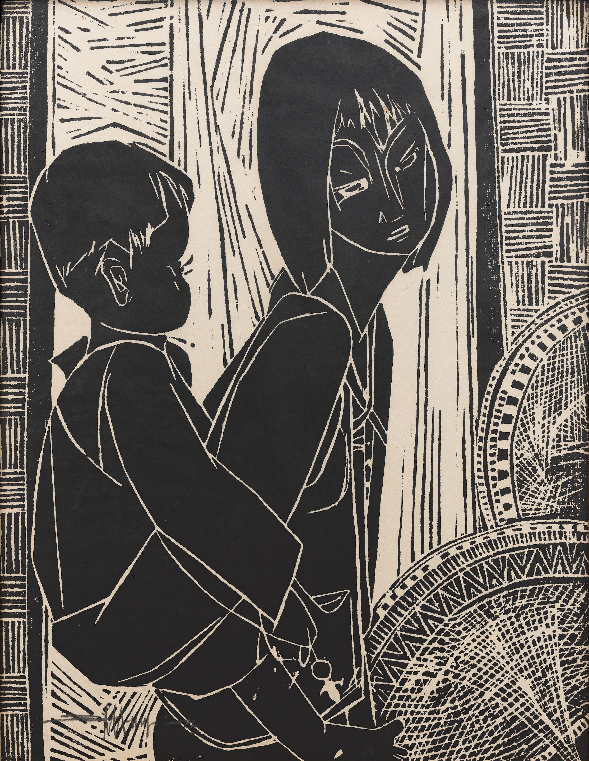 Seah Kim Joo - Mother and Child