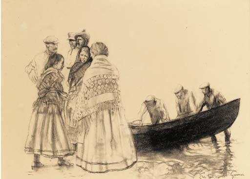 Sean Keating, P.R.H.A., H.R.A. - Boatmen of Aran Island