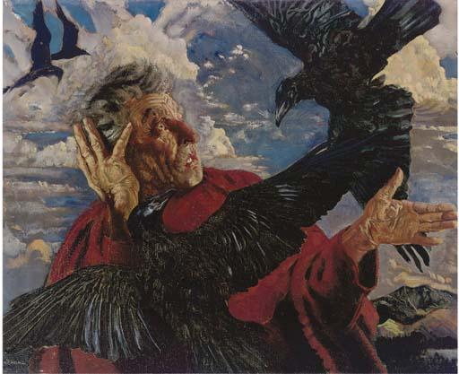 Sean Keating, P.R.H.A., H.R.S.A. - Elijah And The Ravens