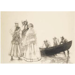 Sean Keating, P.R.H.A. - Boatmen Of The Aran Islands