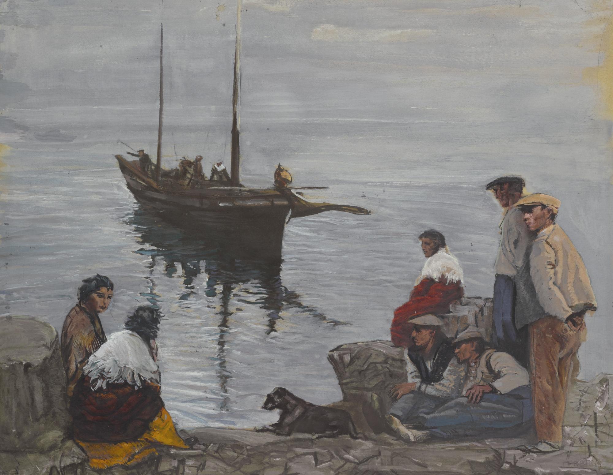 Sean Keating, P.R.H.A. - On The Pier