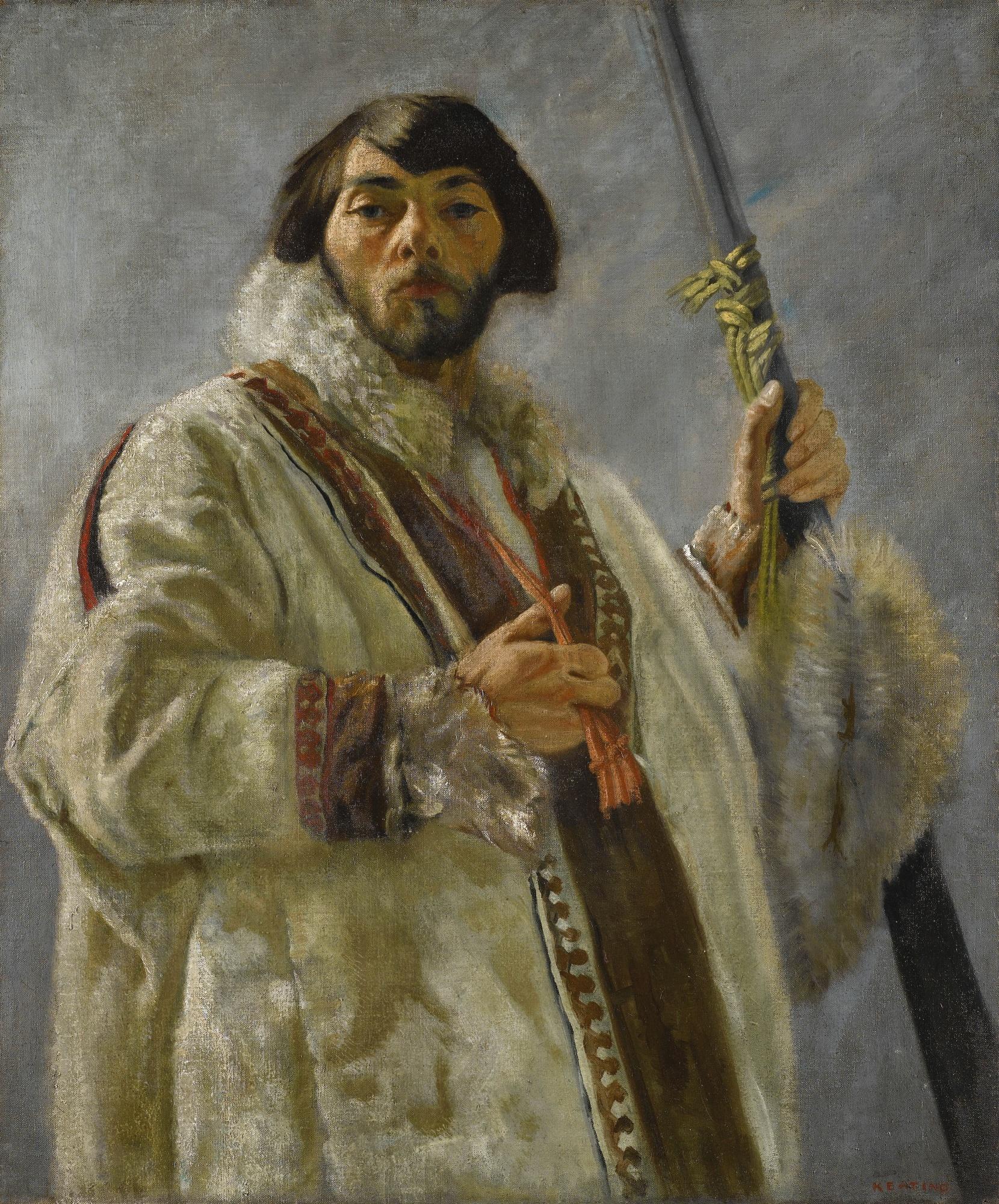 Sean Keating, P.R.H.A. - Self Portrait In A Bear Skin