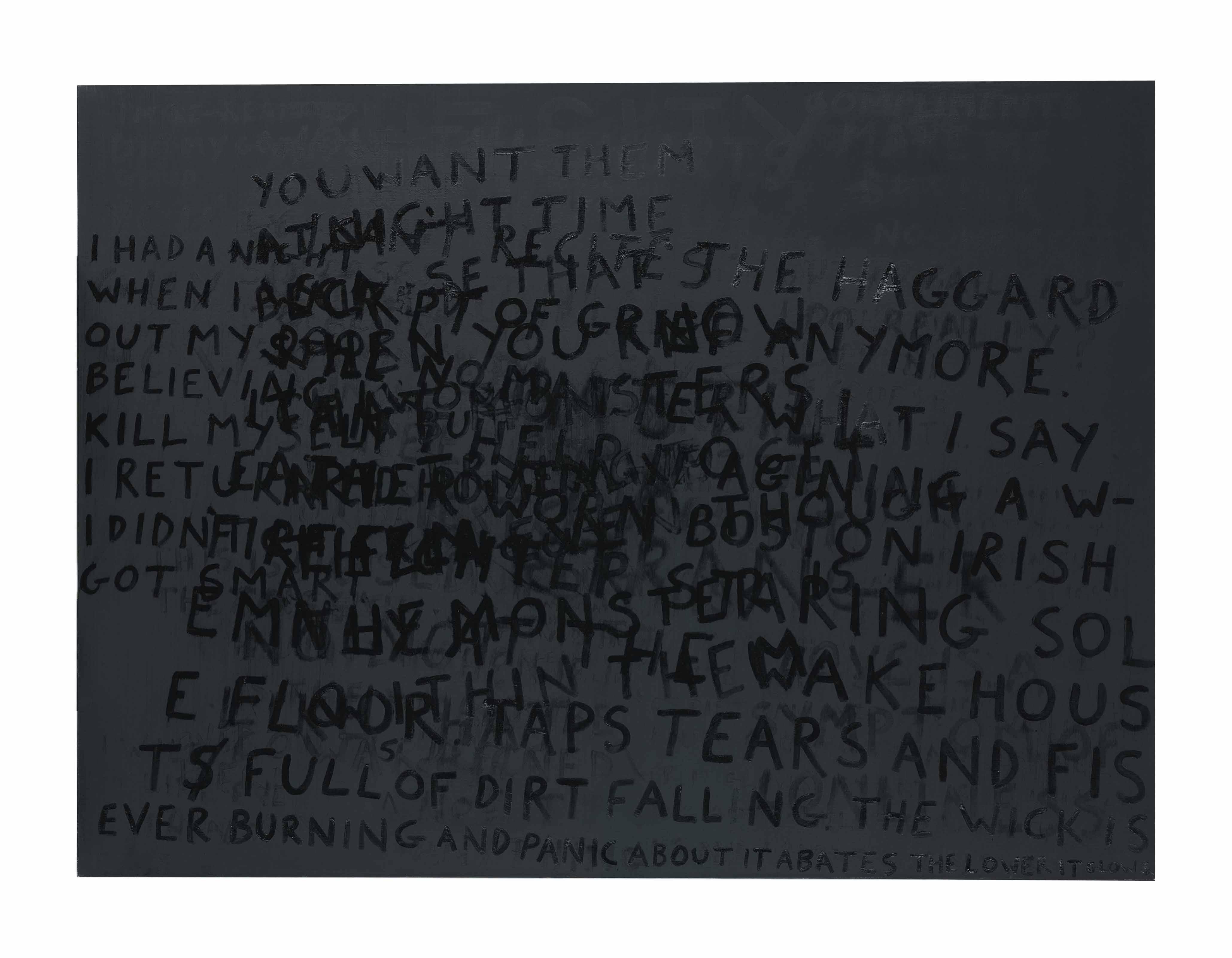 Sean Landers - ....the lower it glows