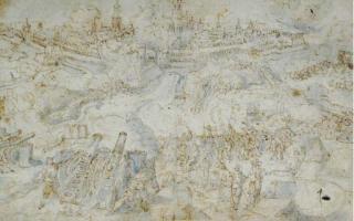 Sebastiaen Vrancx - A battle scene with cannons and cavalry storming a walled city