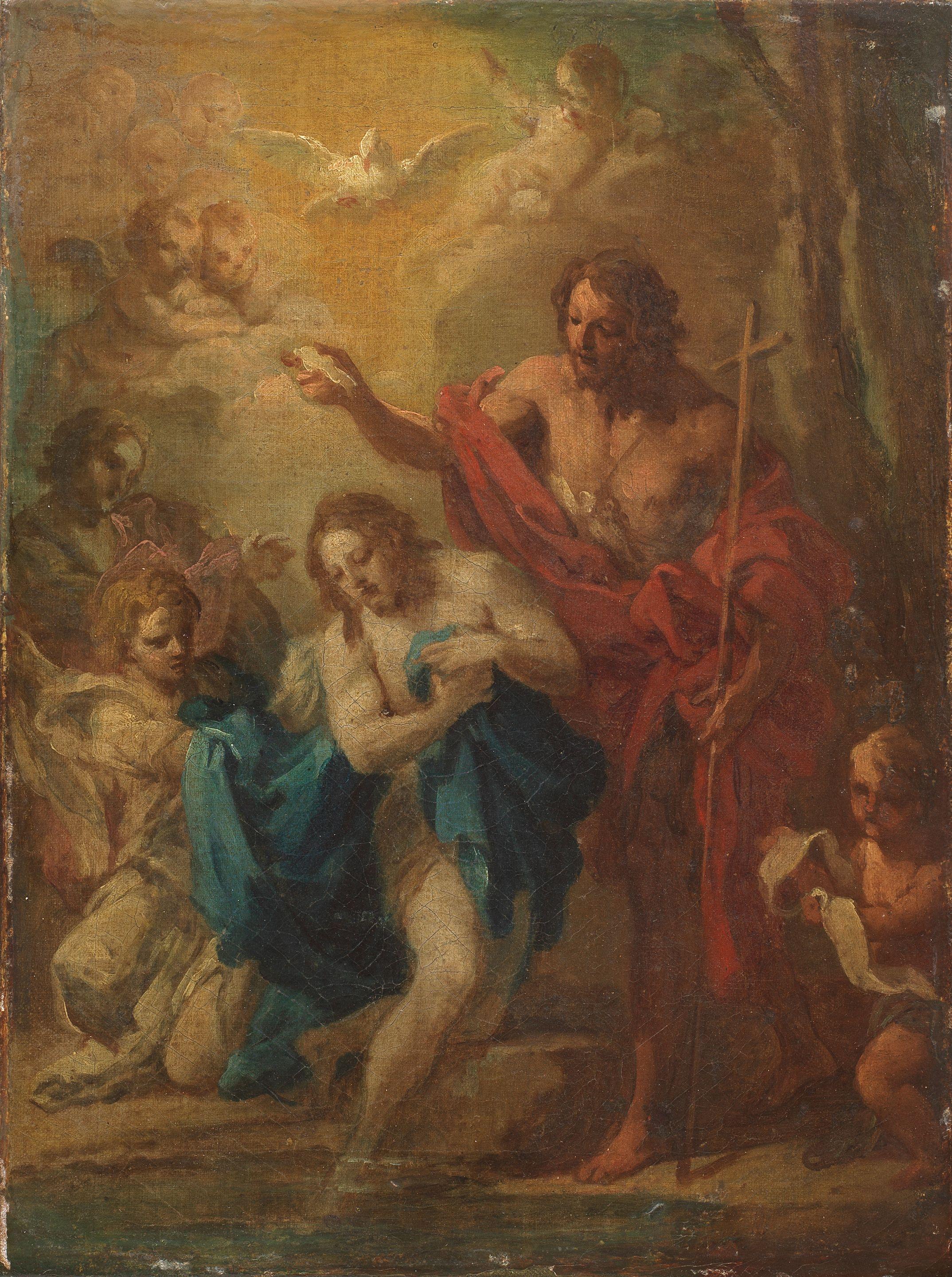 Sebastiano Conca - A study for The Baptism of Christ