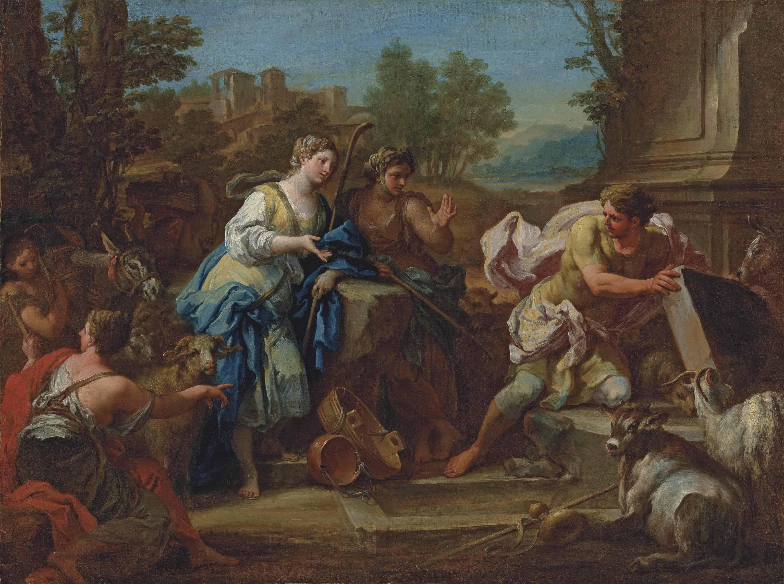 Sebastiano Conca - Jacob and Rachel at the well