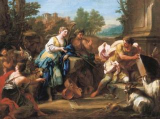 Sebastiano Conca - Jacob and Rachel at the well