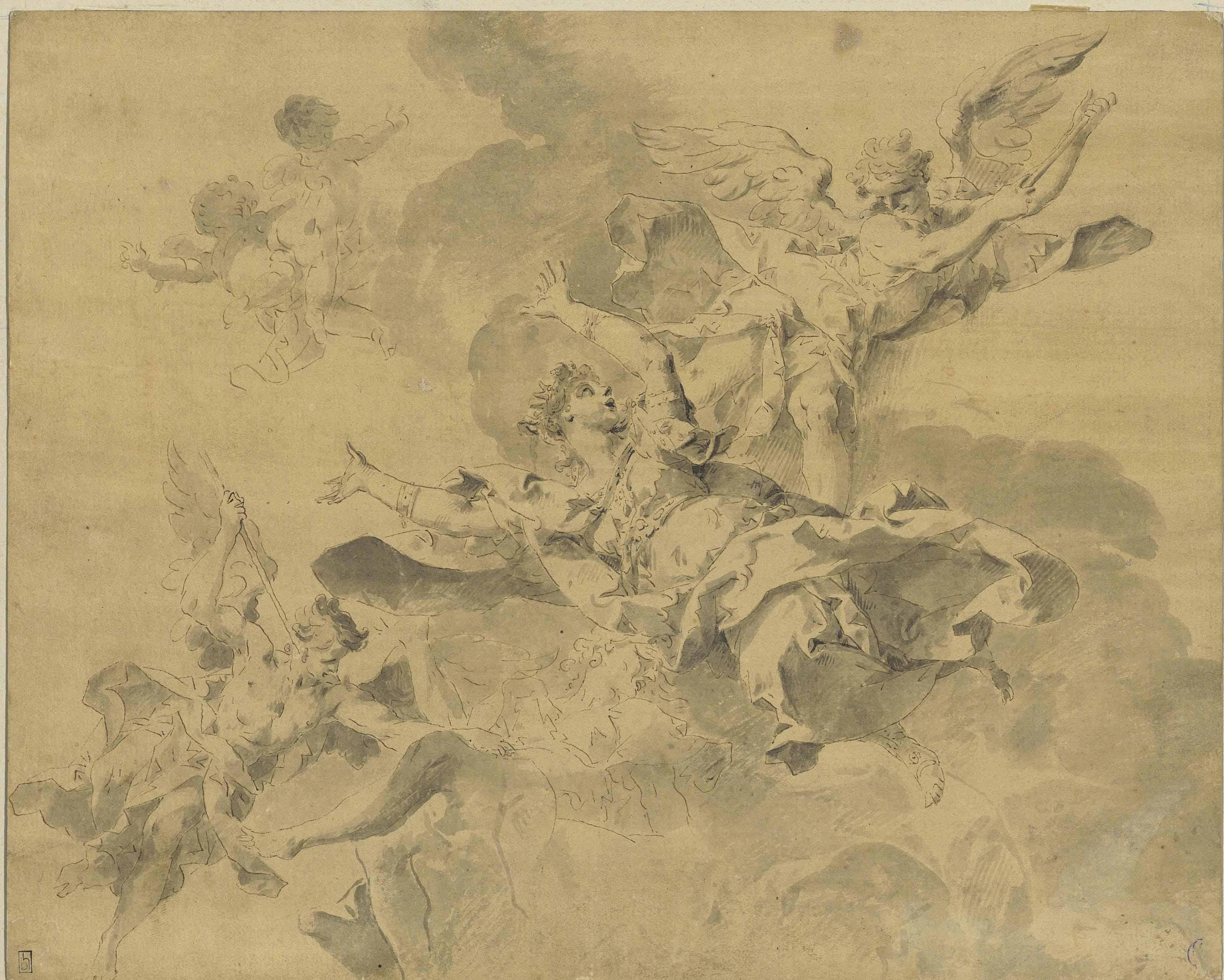 Sebastiano Galeotti - A Queen Consigned To Hell By Avenging Angels