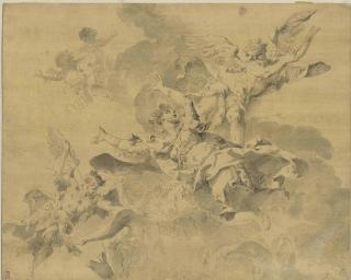 Sebastiano Galeotti - A Queen Consigned To Hell By Avenging Angels