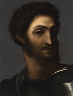 Sebastiano Luciani - Portrait Of A Man In Armour, Said To Be Ippolito De\' Medici