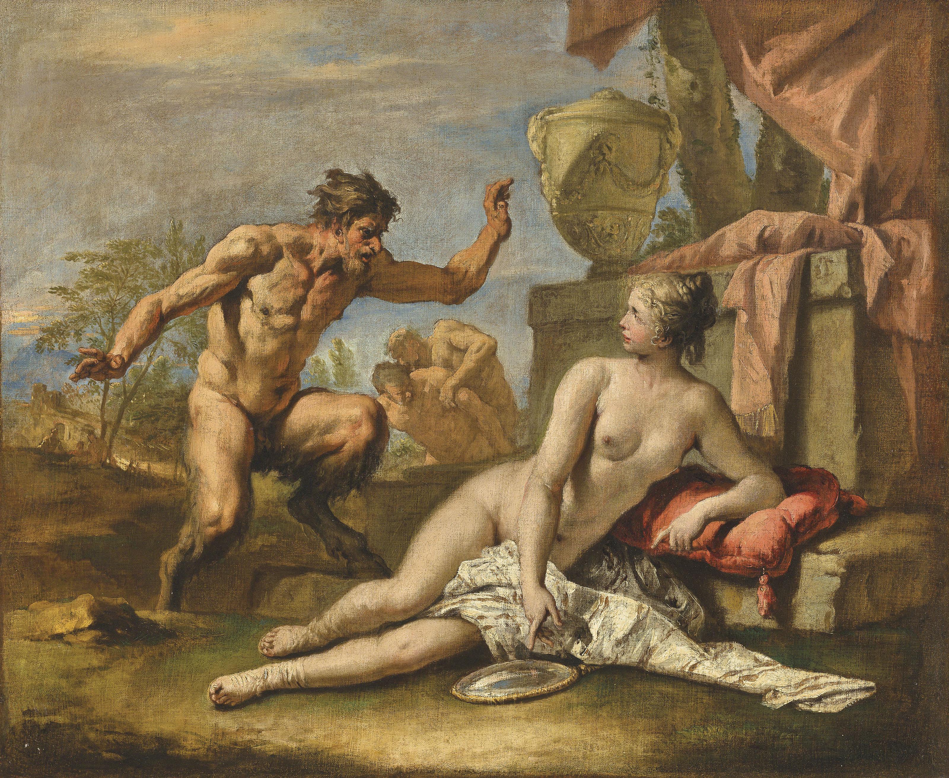 Sebastiano Ricci - A Nymph and a Satyr