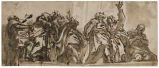 Sebastiano Ricci - Study of Apostles for the Presentation of the Eucharist