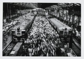 Sebastião Salgado - \'Churchgate Station, Western Railroad Line\', Bombay, India, 1995