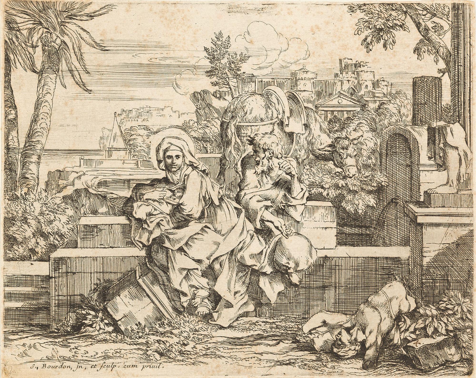 Sebastien Bourdon - 2 Bll. aus der Folge: Flucht nach Ägypten.