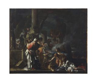 Sébastien Bourdon - King Solomon Sacrificing to the Idols