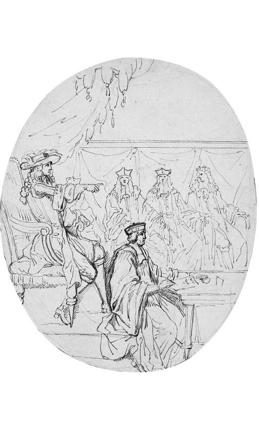 Sébastien Leclerc - King Louis Xiv In Council Attended By Magistrates