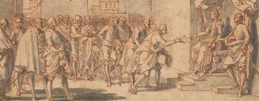 Sébastien Leclerc - Les Confédérés Des Etats de Hollande Présentant Un Écrit À Marguerite D\'Autriche, Gouvernante Des Pays-Bas Sous Philippe II, Roi D\'Espagne