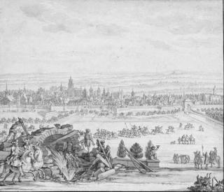 Sébastien Leclerc - The army of King Louis XIV besieging Utrecht