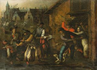 Sebastien Vrancx - Pillage Scene