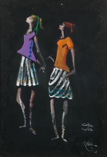 Seif Wanly - Daughters and Servants of Ennab 50 x 35 cm each