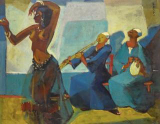 Seif Wanly - Egyptianuntitled (Dancer With Takht)