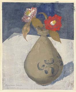 Sekino Jun\'Ichiro - Camellias In A Vase, 1947.10