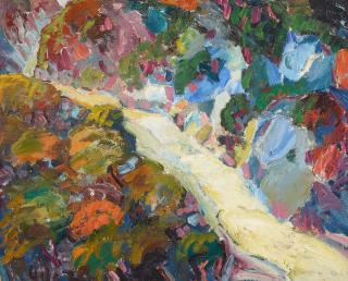 Selden Connor Gile - A Waterfall in the Woods 19 1/2 x 23 3/4 in. framed 25 x 30 in.