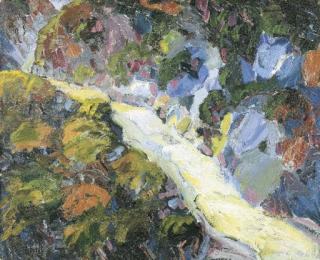 Selden Connor Gile - A Waterfall in the Woods