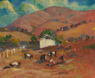 Selden Connor Gile - Cows and Purple Hill