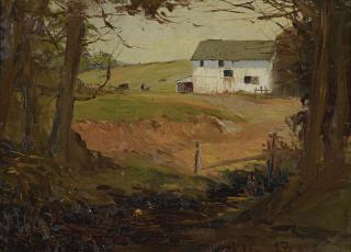 Selden Connor Gile - Landscape With White Barn