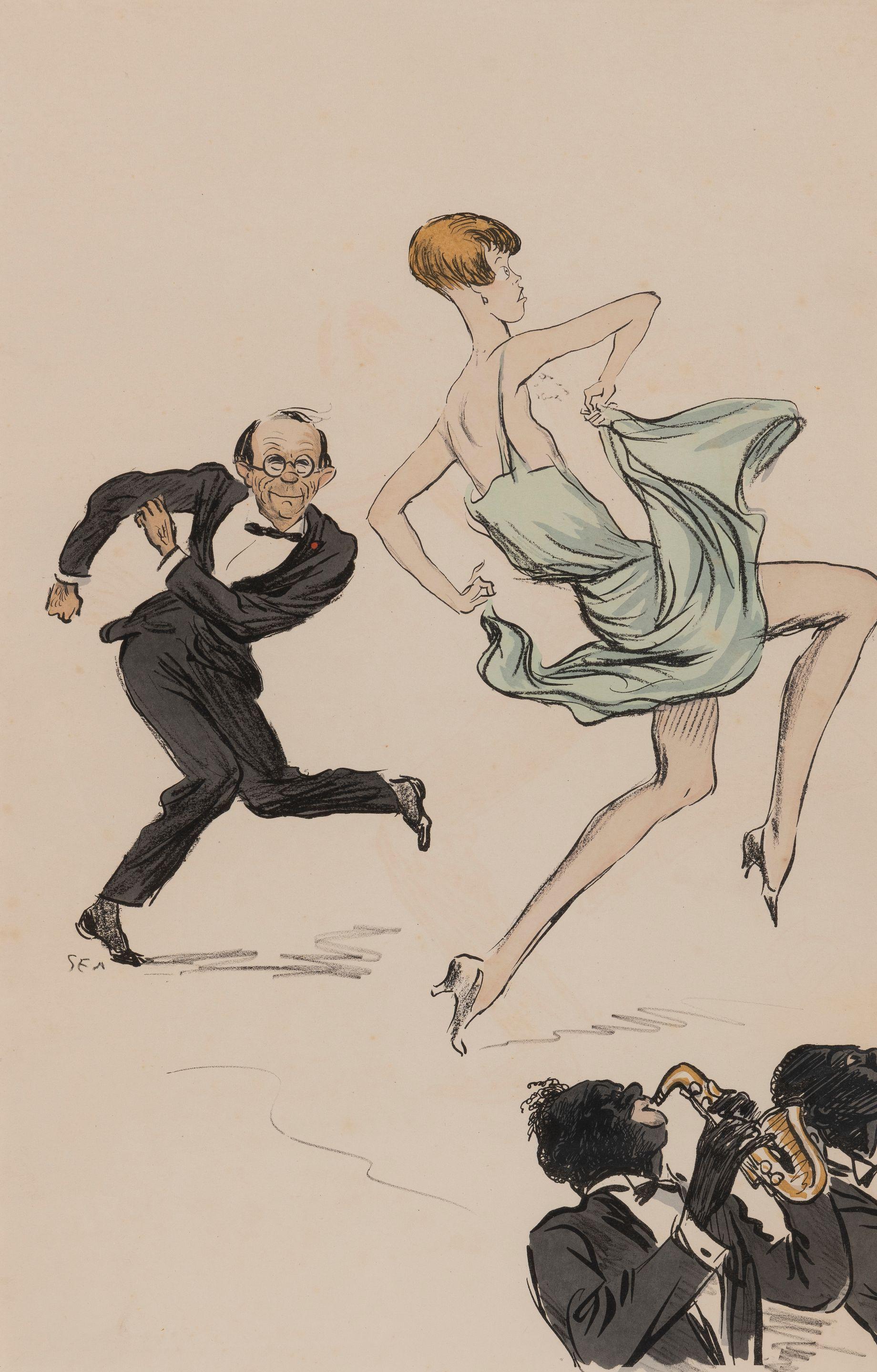 Sem - 26 plates from Album 27, White Bottoms, 1927 (Various sizes.)