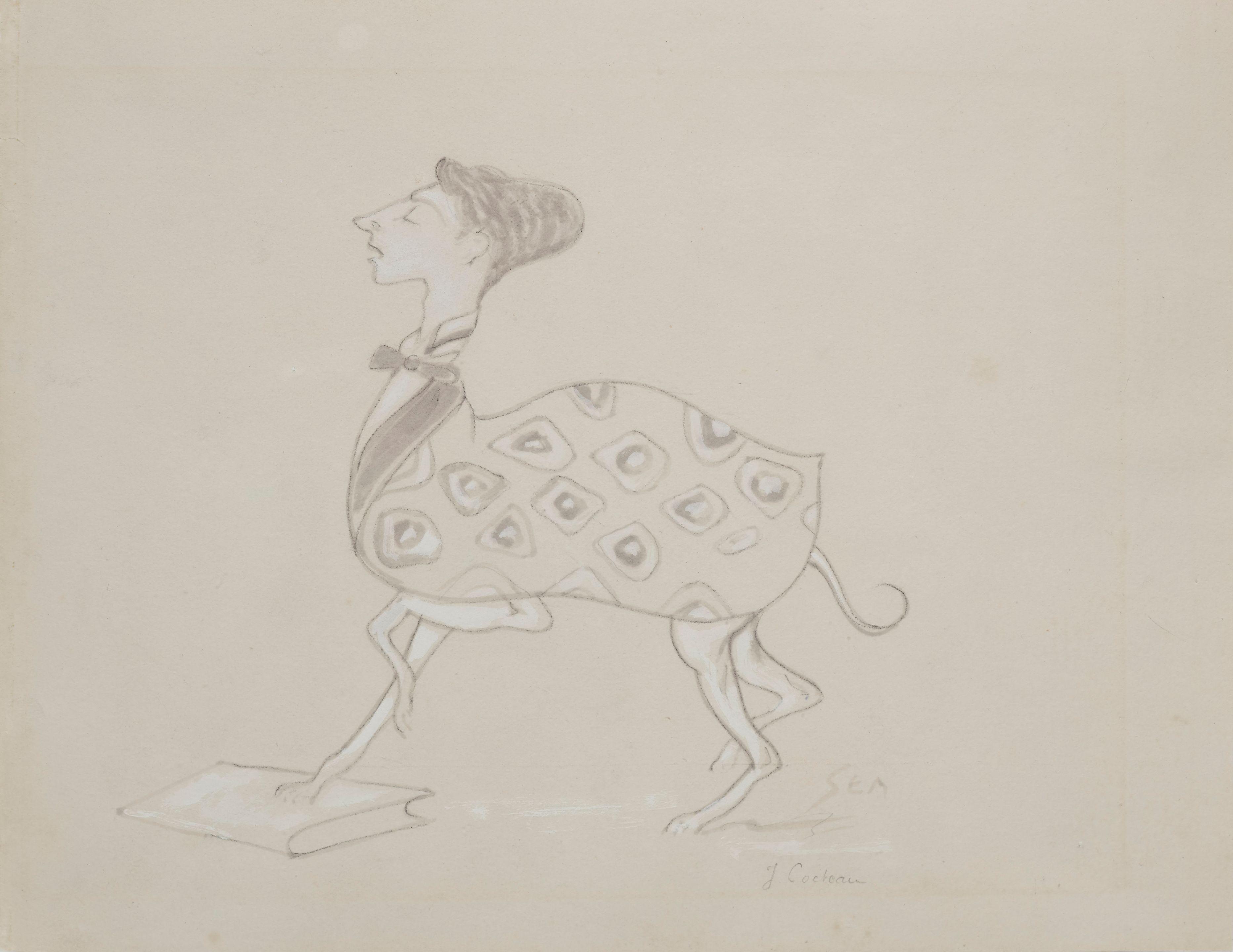 Sem - Portrait-charge de Jean Cocteau