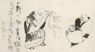 Sengai Gibon - Nanquan chopping the kitten in two