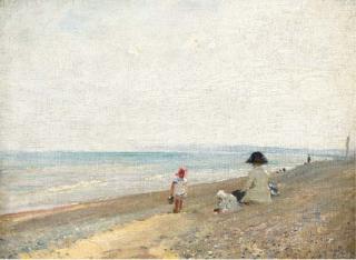 Septimus Edwin Scott - On the Beach